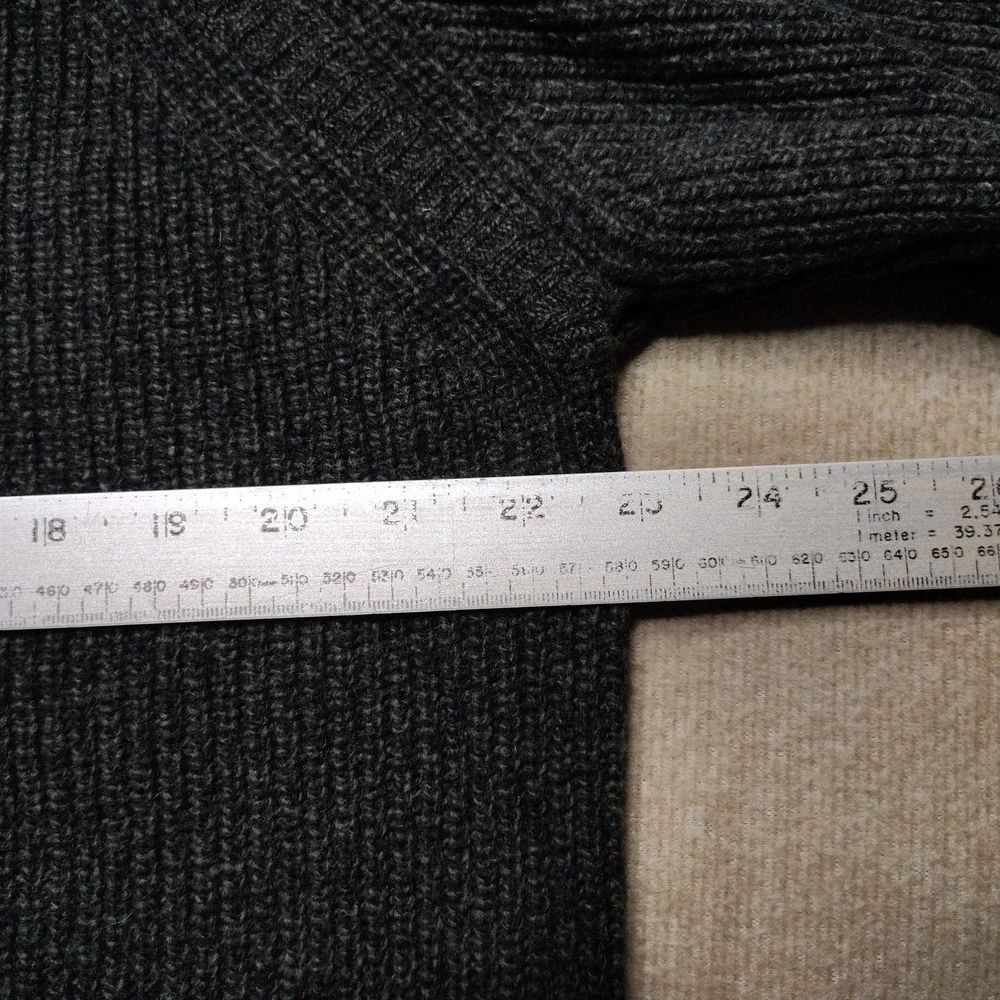 Rodd & Gunn Sweater Mens 2XL Green Extra Fine Lambswool 1/4 Zip Mock Neck